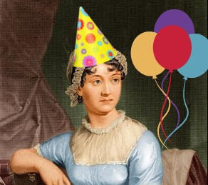 Photograph of a Jane Austen action figurine with bendable arms, a quill pen and a writing desk Photograph of a Jane Austen action figurine with bendable arms, a quill pen and a writing desk